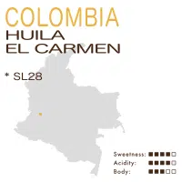 Colombia – Huila El Carmen (Slow Fermentation Washed)