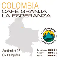 Colombia – Café Granja La Esperanza – Auction Lot 26: CGLE Orquidea (Anaerobic Natural)