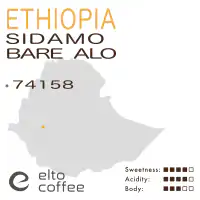 Ethiopia – Sidamo Bare Alo – Elto Coffee 74158 (Natural)