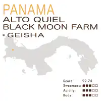 Panama –  Alto Quiel – Black Moon Farm (Anaerobic Natural) – Geisha